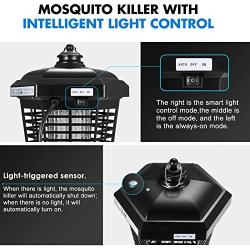 Bug Zapper, Mosquito Traps, 4200V Powerful Electric Mosquito Killer,Insect Fly Trap for Indoor and Outdoor, Waterproof Mosquito Lamp for Patio,Backyard,Home (Black)