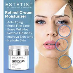 Face Moisturizer 2,5% Organic Retinol Cream for Day & Night with Hyaluronic Acid - Best Facial Age Defying Solution for Anti Aging, Wrinkles & Fine Lines to Restore Elasticity