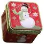 Flammeer Weihnachtskarton Süßigkeitenbehälter mit Deckeln, Cookie-Behälter, Mini Zuckerstiele zur Aufbewahrung von Keksen und leckeren Snacks – A, 8x7,5x6,5cm