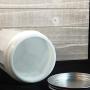 Glass COFFEE Canister/Container - Large Capacity Vintage Style Kitchen (White Milk)