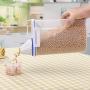PSFS 2L Plastic Cereal Dispenser with Souble Lid Dry Food Snack Grain Canister Plastic Storage Airtight Food Storage Multi-Grain Storage Box Food Grain Rice Container (Clear)