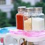 Storage Sealed Cans, Kitchenware Glass Food Storage Containers, Barbecue Seasoning Bottle, Kitchen Grain Jar Storage Can, Jar Canisters Tanks Salt Pepper Bottle