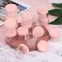 20 Pieces Round Pot Jars Plastic Cosmetic Containers Set with Lid for Liquid Creams Sample, 20 ml/ 0.7 oz (Pink Lid) 20 Pieces Round Pot Jars Plastic Cosmetic Containers Set with Lid for Liquid Creams Sample, 20 ml/ 0.7 oz (Pink Lid)