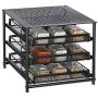 Spice Rack Organizer Kitchen Storage, Pantry Cabinet Organizer with Pull Out Spice Shelf, Holds 18 Jars