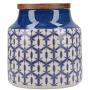 Mikasa Drift Blue Aufbewahrungsglas, 12,5 x 12,5 x 12,5 cm, Batik