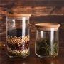 Yl Ly Glass Sealed Canister Storage Bottle Sealed Bottle Blue Pink Bottle Milk Powder Miscellaneous Grains Dried Fruit Bottle 500Ml 750Ml 1000M Pink 500Ml3