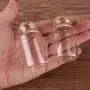 Bouteilles en verre transparentes 30x50x17mm 20ml avec bouchon en liège, 24 pièces compatibles Mariage Cadeaux