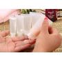 24Pcs 30ml 1oz Empty Translucent Plastic Flip Cap Shampoo Facial Cleanser Makeup Comestic Sample Soft Container Tube Bottle Vial Jar Pot Case