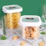 Transparent Plastic Food Sealed Cans Grain Storage Container Kitchen Refrigerator Storage Box Milk Powder Nut Snack Coffee Beans Convenient Vacuum Storage Tank Food Dispensers