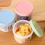 Food Storag - S/l Round Plastic Food Storage Organizer Bins Container Seaked Cans Dumping Of Antibacterial Storage Jars Bottles With Cover