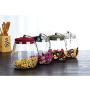Glass Kitchen Storage Containers - 1PC Daily Storage Tank Storage Bottle Container Tea Snack Caddy Moisture-proof Glass Sealing Jar Kitchen Accessories JM 001