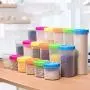 Kitchen Food Storage Jar Airtight Food Storage Kitchen Glass Jar Moisture-Proof Home Multi-Purpose Jam Bottle Cruet Storage Box Transparent Plastic Sealed Can
