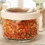 Ensemble de Pots à Épices en Verre DUDDP avec 4 Couteaux de Service - Base Antidérapante, Récipient à Épices et à Condiments pour Cuisine, Ustensiles de Cuisine Ensemble de Pots à Épices en Verre DUDDP avec 4 Couteaux de Service - Base Antidérapante, Récipient à Épices et à Condiments pour Cuisine, Ustensiles de Cuisine