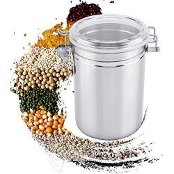 fosa Coffee Container, Stainless Steel Coffee Container Vacuum Sealed Storage Jar Kitchen Dry Food Pantry Containers for Pasta, Tea, Coffee, Cookies, Candy(1900ml)