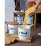 Mini Spice Jars Creative Ceramic Spice Jar Kitchen Spice Jar Restaurant Supplies