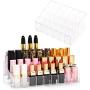 Milue Clear 24 Lipstick Storage Display Stand Rack Makeup Holder Cosmetic Organizer