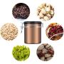 ZXYWW Stainless Steel Airtight Canister, Food Storage Jar for Sugar/Coffee Canister with Airtight Lid Locking Clamp(1.8L),Silver