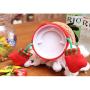 Queena Christmas Candy Cans Clear Plastic Food Storage Container Gift Bottle Holder Xmas Candy Jar Party Home Decor