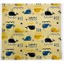 Beeswax Food Wraps Assorted Set of 3, Eco Friendly,100% Cotton fabric, All natural, 1 Small, 1 Medium, 1 Large, Fun prints: Whales, Bees, Foxes