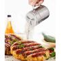 JUSTDOLIFE Seasoning Bottle Set Fashion Rotatable Seasoning Shaker Stainless Steel Spice Bottle with Handle