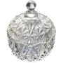 Yl Ly Crystal Candy Jar With Lid Creative Living Room Home Sugar Cylinder Crystal Storage Jar Glass Candy Jar Storage Jar With Lid Ornament Stripe 10.512.5Cm