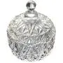 Yl Ly Crystal Candy Jar With Lid Creative Living Room Home Sugar Cylinder Crystal Storage Jar Glass Candy Jar Storage Jar With Lid Ornament Stripe 10.512.5Cm