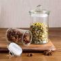 Kitchen Food Storage Jar Airtight Food Storage Kitchen Glass Jar Moisture-Proof Home Multi-Purpose Jam Bottle Cruet Transparent Glass Sealed Canister (Color : 370ml)