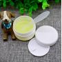 Empty White Silver Edge Portable Refillable Plastic Cosmetic Makeup Face Cream Jar Sample Container Bottle Pot (100ml(3.4oz)-6PCS)