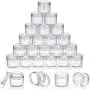 50 Pieces 20g Empty Clear Plastic Pot Jars with Lids Round Cosmetic Sample Containers Mini Travel Jars for Storage of Creams Lipsticks Ear Studs 50 Pieces 20g Empty Clear Plastic Pot Jars with Lids Round Cosmetic Sample Containers Mini Travel Jars for Storage of Creams Lipsticks Ear Studs