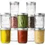 Bouteilles en verre Mason à large goulot (16 oz/Pint capacité) - 12 unités. Avec couvercles étanches et anneaux - Pour la mise en conserve, la fermentation, le confit, la congélation - Décoration de bocaux. Sûr micro-ondes et lave-vaisselle. + Ouvre-bocau Bouteilles en verre Mason à large goulot (16 oz/Pint capacité) - 12 unités. Avec couvercles étanches et anneaux - Pour la mise en conserve, la fermentation, le confit, la congélation - Décoration de bocaux. Sûr micro-ondes et lave-vaisselle. + Ouvre-bocau