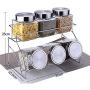 LQQGXLCondiment bottle, jar condiment storage box Spice jars Spice jars with lids Small sealed food storage containers