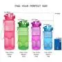 HoneyHolly Portable Sports Water Bottle-Leak Proof Kids Water Bottle Reusable Container,One Click Flip Cap14/17/24/26/32/50Ounce,for Outdoor/Camping/Running/Gym,Non Toxic,BPA-Free Tritan Plastic