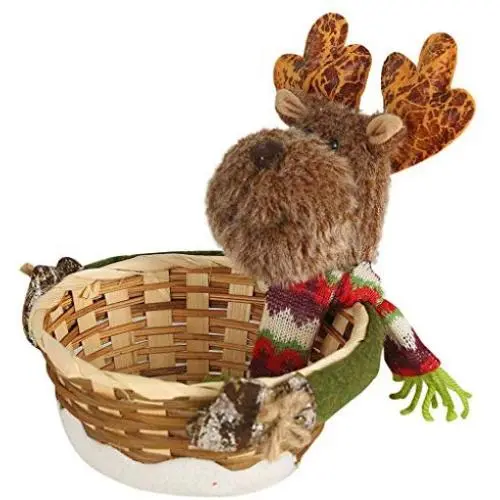 Panier de stockage de bonbons de Noël YOYO.RI, support cadeau fête boîte de rangement pour fruits, contenant pour Noël, décorations d'intérieur, joyeux Noël. Panier de stockage de bonbons de Noël YOYO.RI, support cadeau fête boîte de rangement pour fruits, contenant pour Noël, décorations d'intérieur, joyeux Noël.