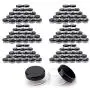 Tosnail 120 Pieces 3 Gram Clear Plastic Cosmetic Containers with Black Lids Lip Balm Containers Beads Organizer Tosnail 120 Pieces 3 Gram Clear Plastic Cosmetic Containers with Black Lids Lip Balm Containers Beads Organizer