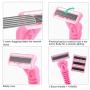 TSA Approved Leak Proof Travel Size Bottles and Jars for Toiletries, Shampoo, Conditioner, Sunscreen and Hand Lotion and Disposable Razor for Women Body Hair Shaving