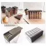 Bouteilles d'assaisonnement pour cuisine, Pots de rangement pour épices, Boîtes de rangement en plastique, Organiseur de tiroir, Accessoires d'organisation pour la maison, Gris