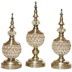 Sevenmore Living Room Decoration Metal Glass Fruit Tray Storage Jar Handicraft Crystal Candy Jar (A:1234CM)