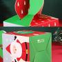 BLagenertJ 10Pcs Gift Paper Box Santa Pattern Gift Candy Apples Storage Box Bag for Christmas Party Favors Decoration Red Santa Claus#