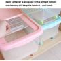 Kitchen Food Storage Jar Airtight Food Storage Stackable Cereal Storage Containers with Airtight Lids, BPA Free & Food Grade Plastic, Cereal Box for Kitchen Rice Pasta Flour Coffee Pet Food Storage.