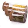 Newerlives Air Tight Storage Jar, Glass Storage Tank with a Natural Bamboo Lid, 450 ML, 650 ML, 950 ML (Cork, 450ML) Newerlives Air Tight Storage Jar, Glass Storage Tank with a Natural Bamboo Lid, 450 ML, 650 ML, 950 ML (Cork, 450ML)