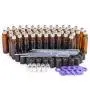 Ätheröl Rollerflaschen, 48er Pack USA/China, 10ml Glas Amber Rollerflaschen mit UV-Schutz und Edelstahlkugeln (4 Tropfer, 10 Extra Rollerkugeln, 4 Flaschenöffner, 48 Etiketten)