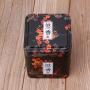 Milue 50g Mini Metal Tea Caddy Sugar Candy Coins Holder Container Jar Tin Souvenir (Black)