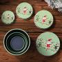 SuperCS 4Pcs/Set Round Shape Tinplate Empty Tins Storage Jar Containers Holiday Home Decorations