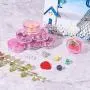 PandaHall Elite 120pcs 3g/0.1oz Round Empty Clear Container Jar with Pink Screw Cap Lid for Makeup Cosmetic Samples Bead Small Jewelry Nails Art Cream PandaHall Elite 120pcs 3g/0.1oz Round Empty Clear Container Jar with Pink Screw Cap Lid for Makeup Cosmetic Samples Bead Small Jewelry Nails Art Cream
