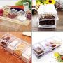 JUSTDOLIFE Multi-purpose Seasoning Box Sets Condiment Box Spice Jar with Rack & Spoons Kitchen Accessary 4PCS