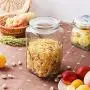 Réservoir de stockage de bonbons multi-graines de grande capacité, réservoir transparent en verre Yl Ly 2L