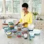 Rubbermaid Flex & Seal Lebensmittelbehälter Set mit Easy Find Deckel, 42-teilig