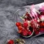 Glass Storage jar with lid, Transparent Storage containers Round Versatile Mason jar-G