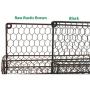 4 Tier Metal Spice Rack Kitchen Wall Mount Iron Spices Organizer Tiered Pantry Cupboard Cabinet Mounted Chicken Wire Hanging Heavy Duty Herb Jar Storage Holder Raw Antique Rustic Brown