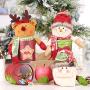 1PC Christmas Candy Jar Santa Claus/Snowman/Elk Pattern Storage Box Ornaments for Kids Old Man